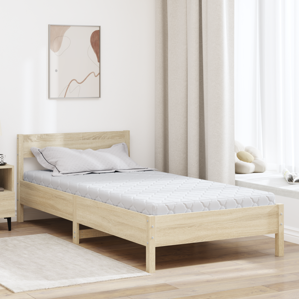 Produktbild för Madrass Vit 90 x 190 cm Jacquardtyg