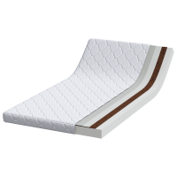 Produktbild för Madrass Vit 100 x 200 cm Jacquardtyg