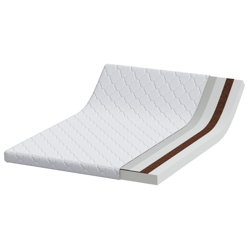 Produktbild för Madrass Vit 160 x 200 cm Jacquardtyg