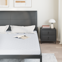 Produktbild för Madrass Vit 200 x 200 cm Jacquardtyg