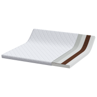 Produktbild för Madrass Vit 200 x 200 cm Jacquardtyg