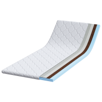 Produktbild för Kokostopper Vit 70 x 200 cm Jacquardtyg