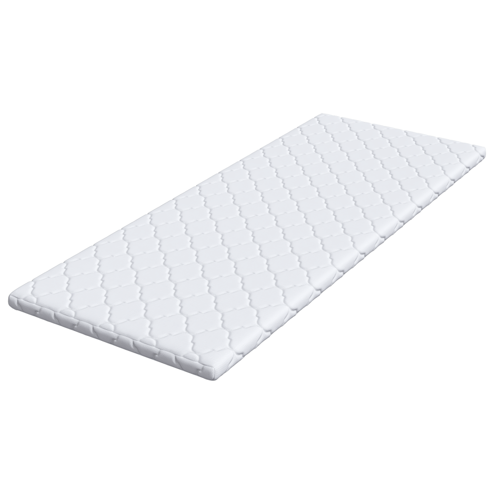 Produktbild för Kokostopper Vit 70 x 200 cm Jacquardtyg