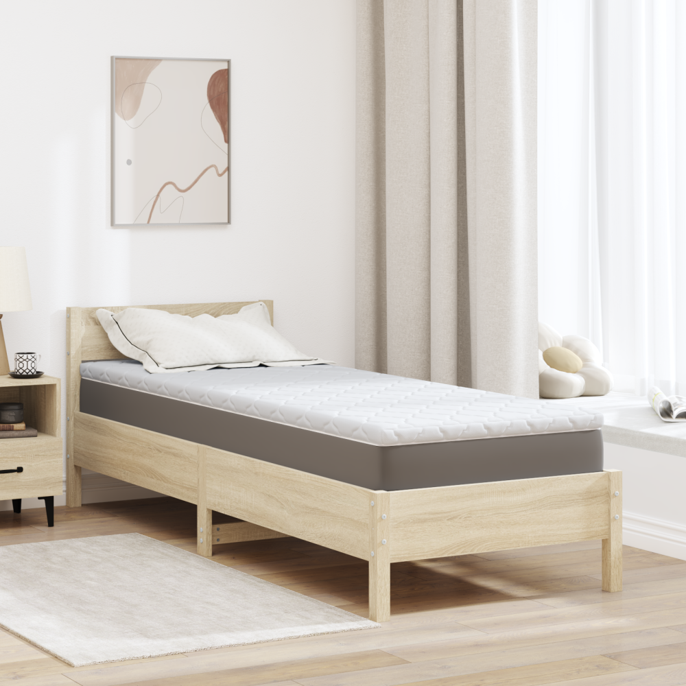 Produktbild för Kokostopper Vit 80 x 200 cm Jacquardtyg