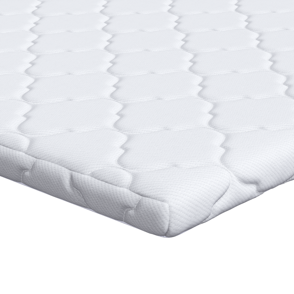 Produktbild för Kokostopper Vit 80 x 200 cm Jacquardtyg