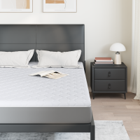 Produktbild för Kokostopper Vit 140 x 200 cm Jacquardtyg