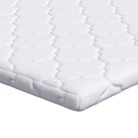 Produktbild för Kokostopper Vit 160 x 200 cm Jacquardtyg