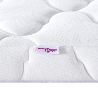 Produktbild för Kokostopper Vit 160 x 200 cm Jacquardtyg