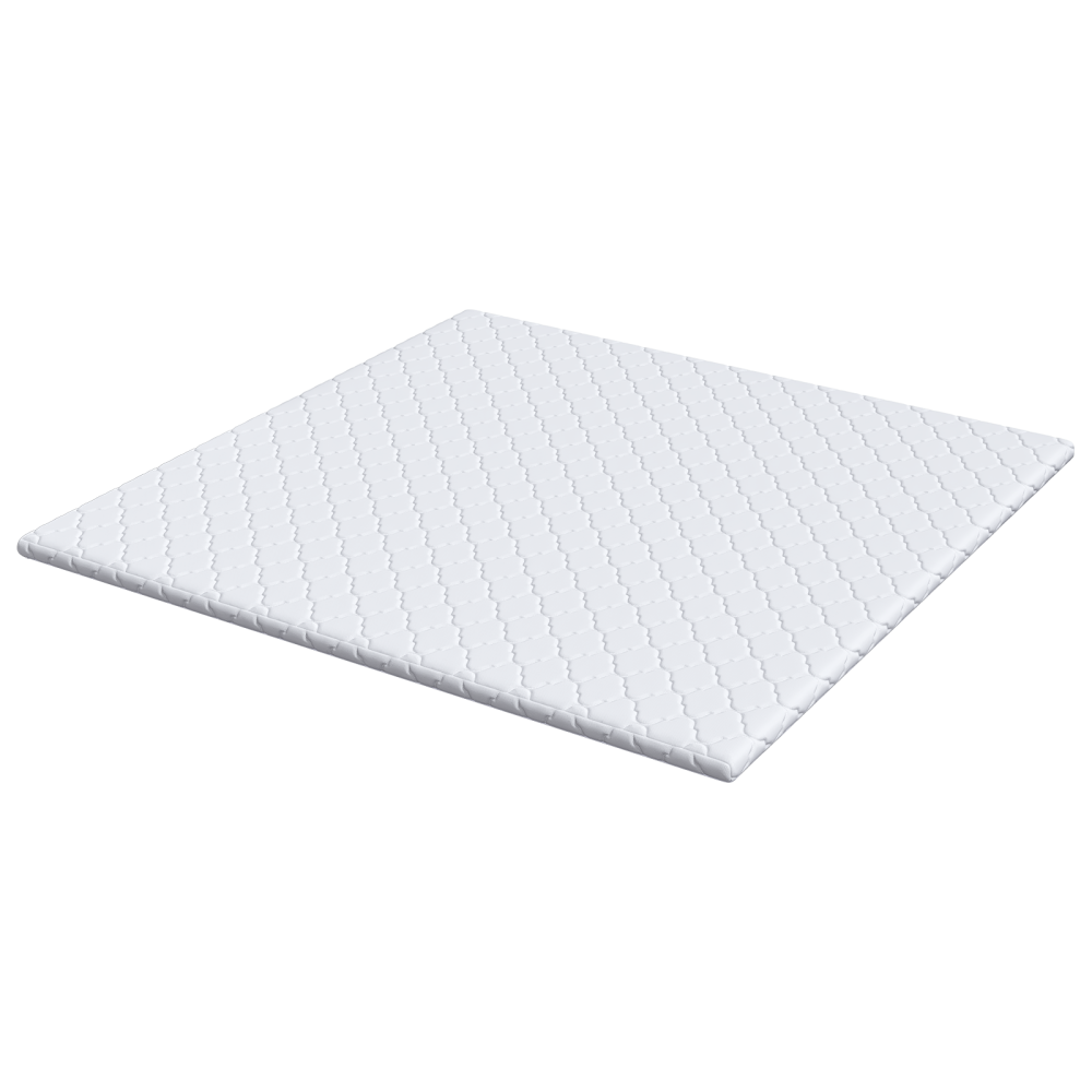 Produktbild för Kokostopper Vit 180 x 200 cm Jacquardtyg