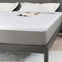 Produktbild för Kokostopper Vit 180 x 200 cm Jacquardtyg