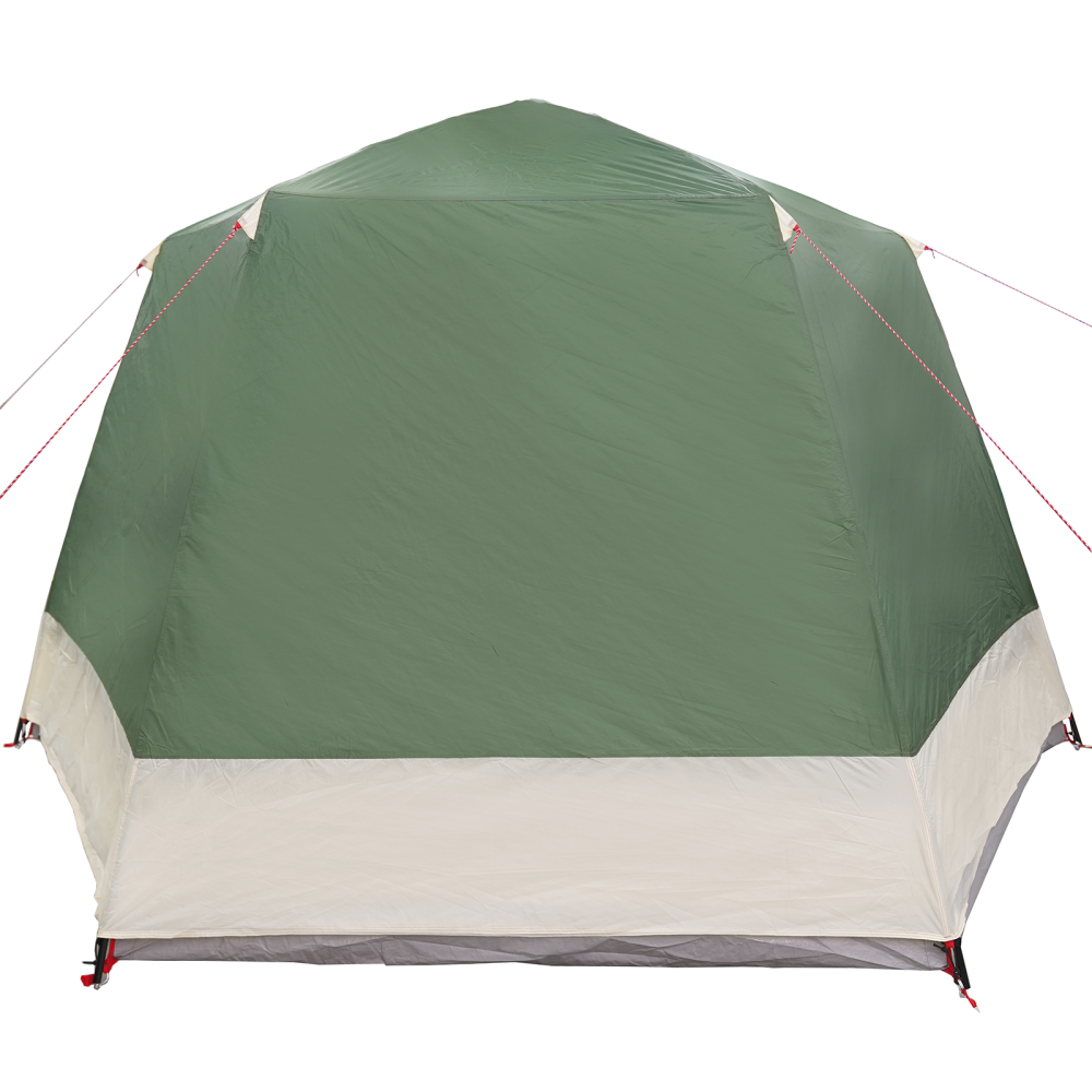 Produktbild för Campingtält Stuga med tak Grön 420 x 420 x 227 cm Polyester