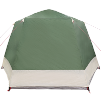 Produktbild för Campingtält Stuga med tak Grön 420 x 420 x 227 cm Polyester