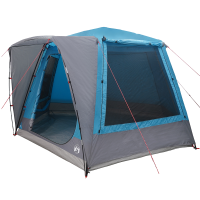 Produktbild för Campingtält Stuga med tak Blå 420 x 420 x 227 cm Polyester