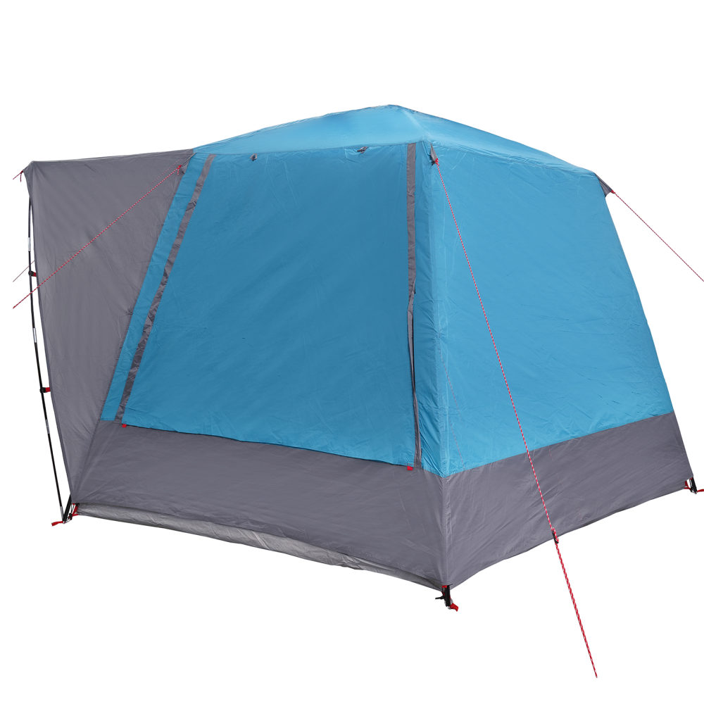 Produktbild för Campingtält Stuga med tak Blå 420 x 420 x 227 cm Polyester