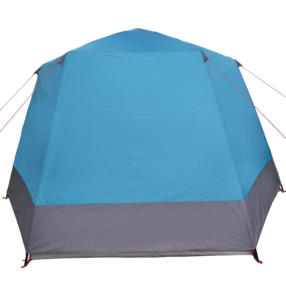 Produktbild för Campingtält Stuga med tak Blå 420 x 420 x 227 cm Polyester