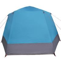 Produktbild för Campingtält Stuga med tak Blå 420 x 420 x 227 cm Polyester