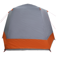 Produktbild för Campingtält Stuga Grå och orange 420 x 420 x 227 cm Polyester