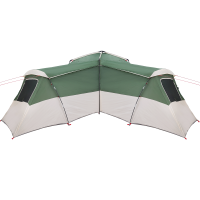 Produktbild för Familjetält med tak med lagring Grön 833 x 585 x 216 cm taffeta