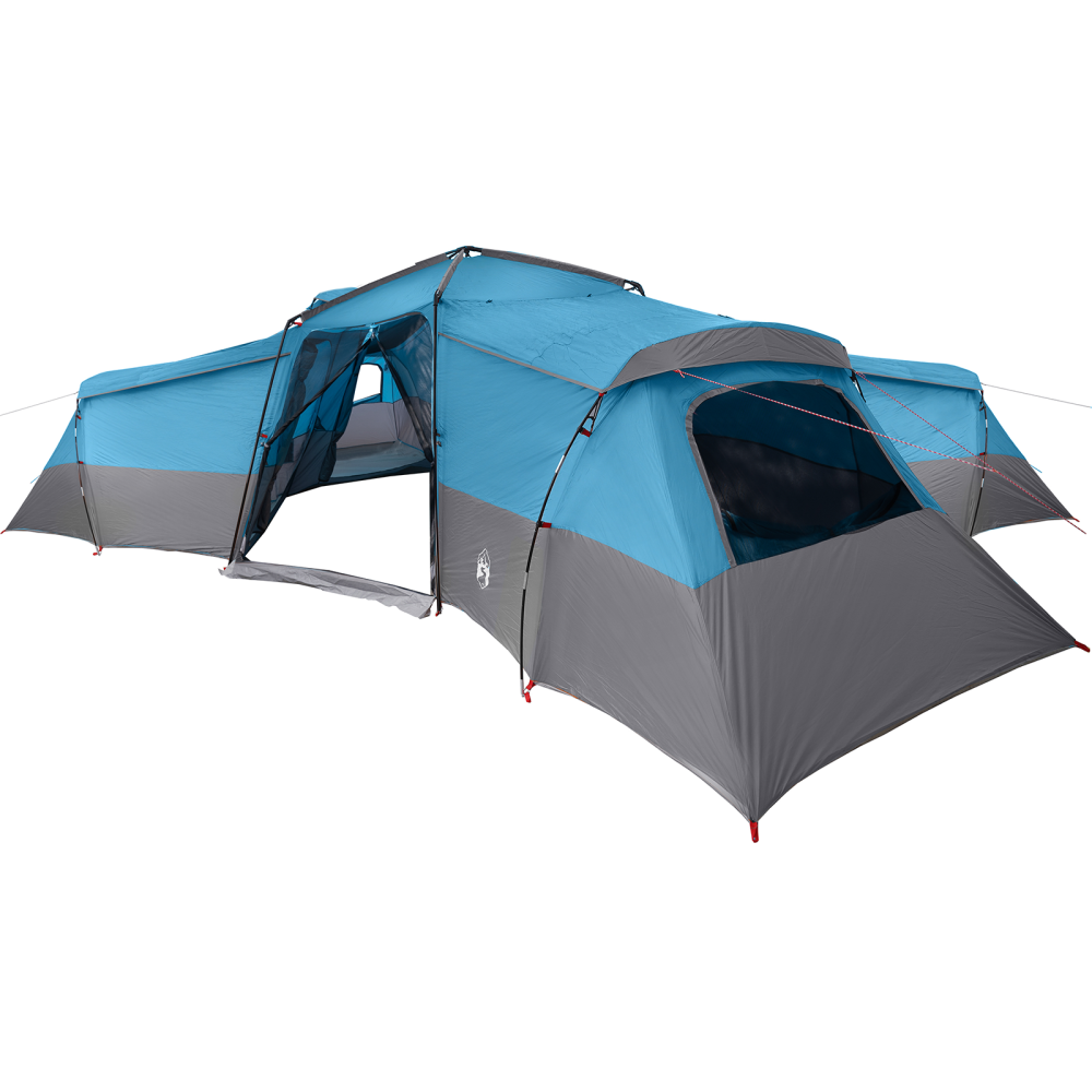 Produktbild för Familjetält med tak med lagring Blå 833 x 585 x 216 cm taffeta
