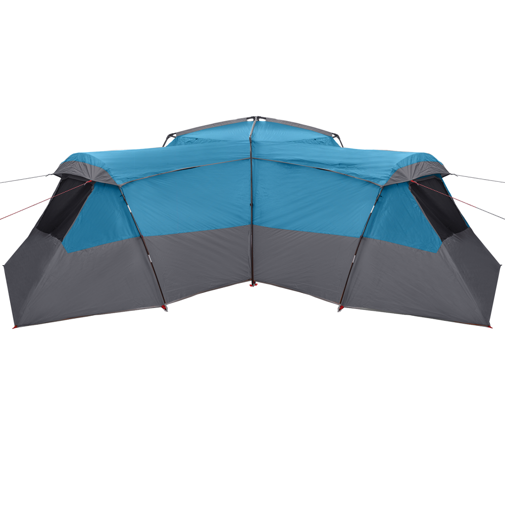 Produktbild för Familjetält med tak med lagring Blå 833 x 585 x 216 cm taffeta