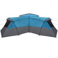Produktbild för Familjetält med tak med lagring Blå 833 x 585 x 216 cm taffeta