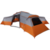 Produktbild för Familjetält med tak Grå och orange 833 x 585 x 216 cm taffeta