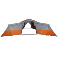 Produktbild för Familjetält med tak Grå och orange 833 x 585 x 216 cm taffeta