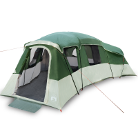 Produktbild för Familjetält med tak med lagring Grön 762 x 655 x 218 cm taffeta