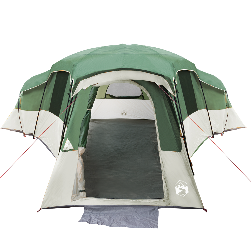 Produktbild för Familjetält med tak med lagring Grön 762 x 655 x 218 cm taffeta