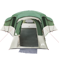 Produktbild för Familjetält med tak med lagring Grön 762 x 655 x 218 cm taffeta