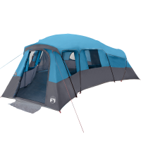 Produktbild för Familjetält med tak med lagring Blå 762 x 655 x 218 cm taffeta