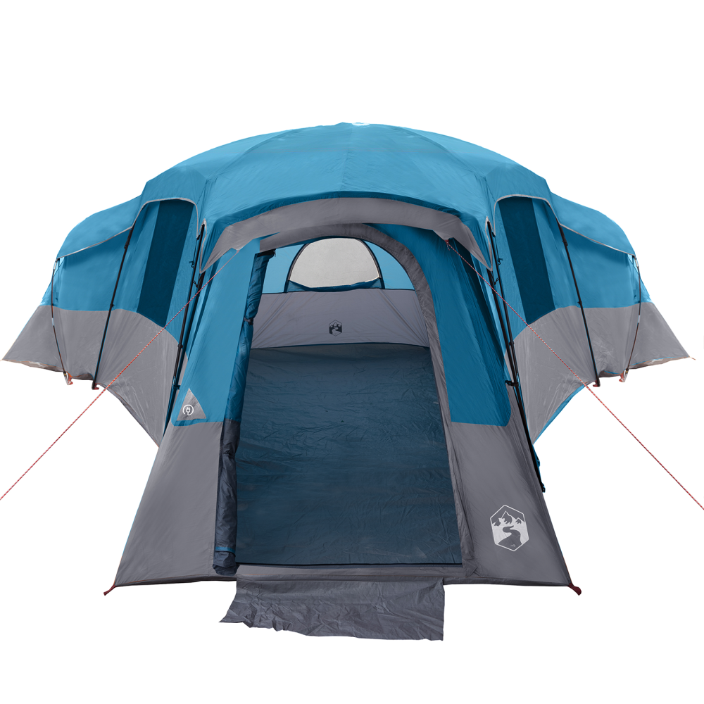 Produktbild för Familjetält med tak med lagring Blå 762 x 655 x 218 cm taffeta