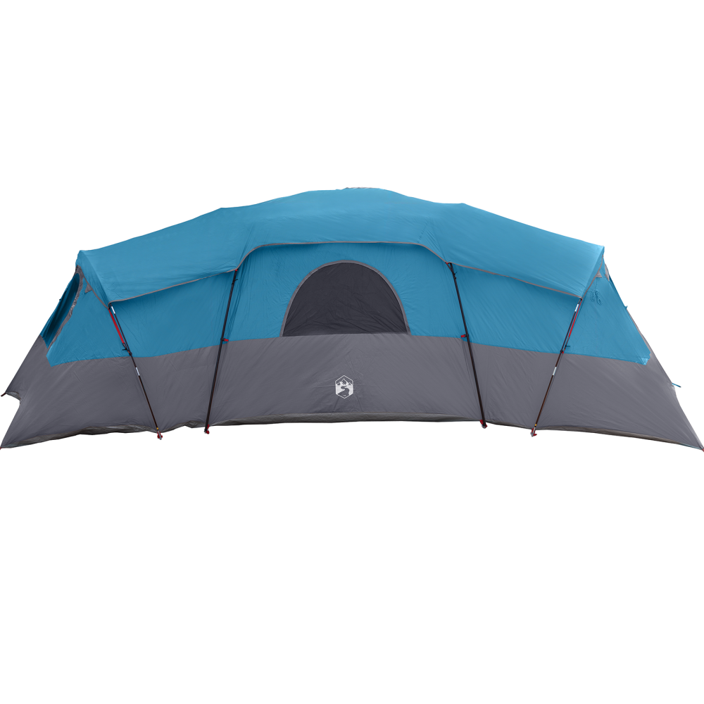 Produktbild för Familjetält med tak med lagring Blå 762 x 655 x 218 cm taffeta
