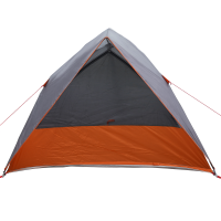 Produktbild för Campingtält med tak Grå och orange 320 x 275 x 190 cm taffeta