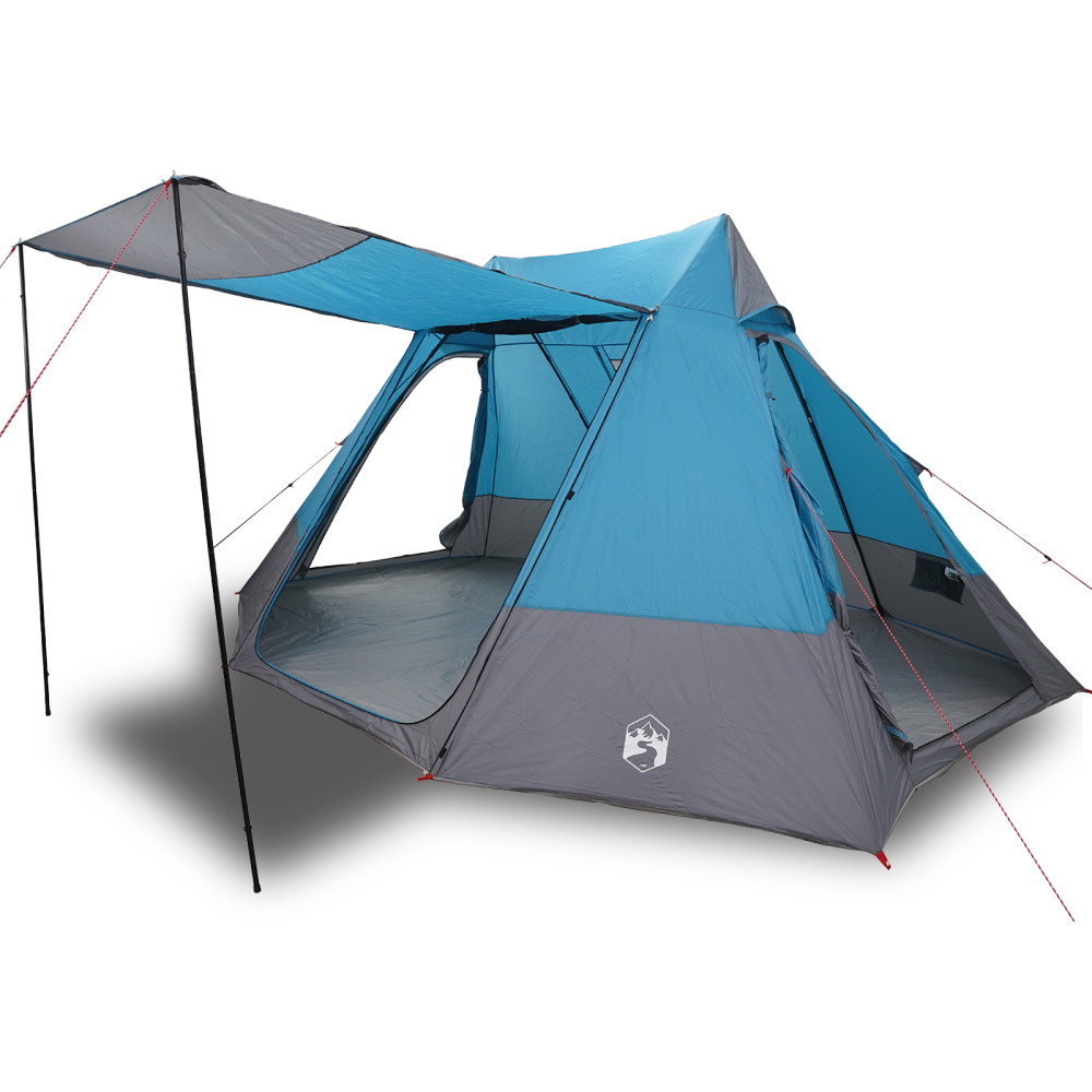 Produktbild för Campingtält med tak med lagring Blå 482 x 360 x 227 cm taffeta