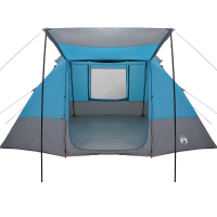 Produktbild för Campingtält med tak med lagring Blå 482 x 360 x 227 cm taffeta
