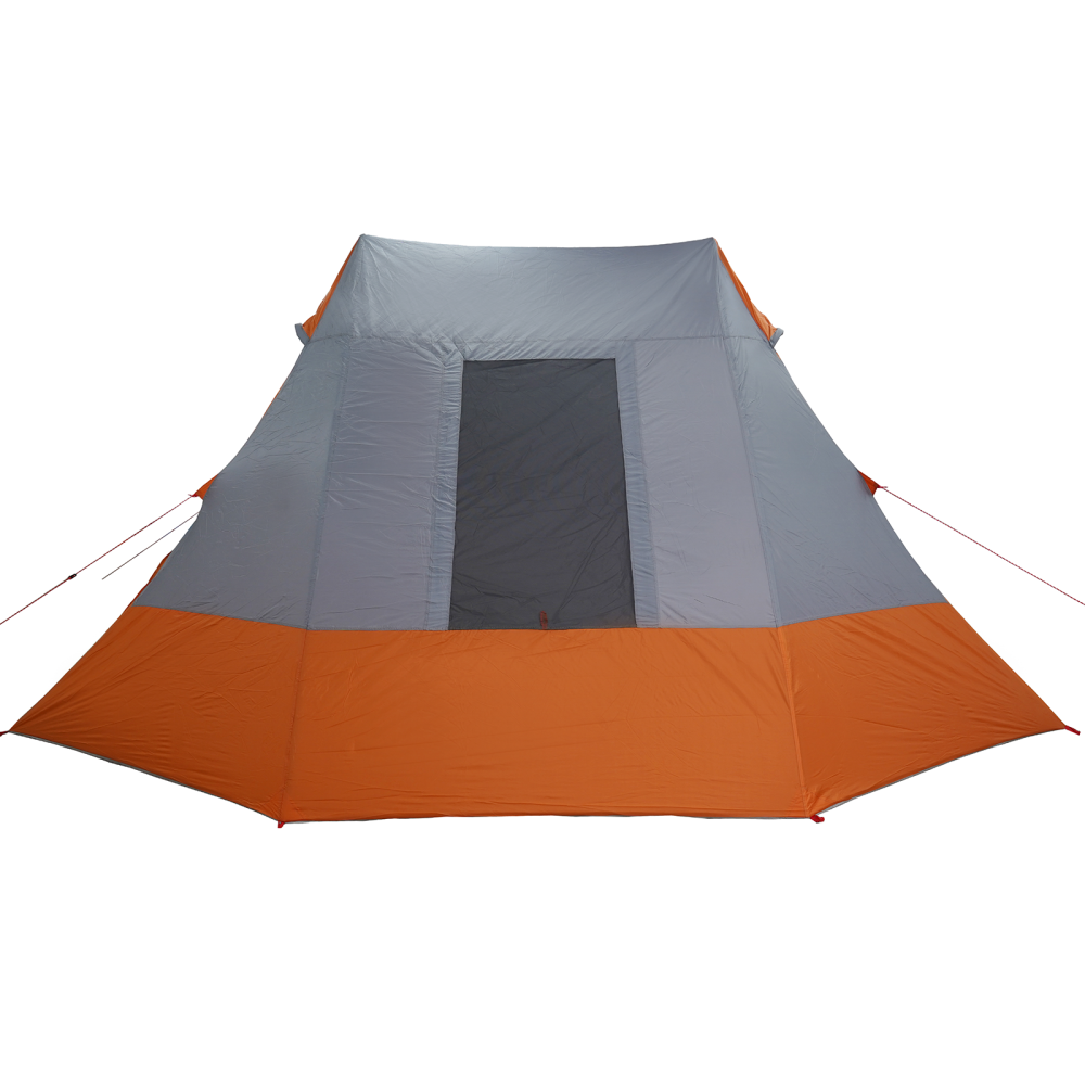 Produktbild för Campingtält med tak Grå och orange 482 x 360 x 227 cm taffeta