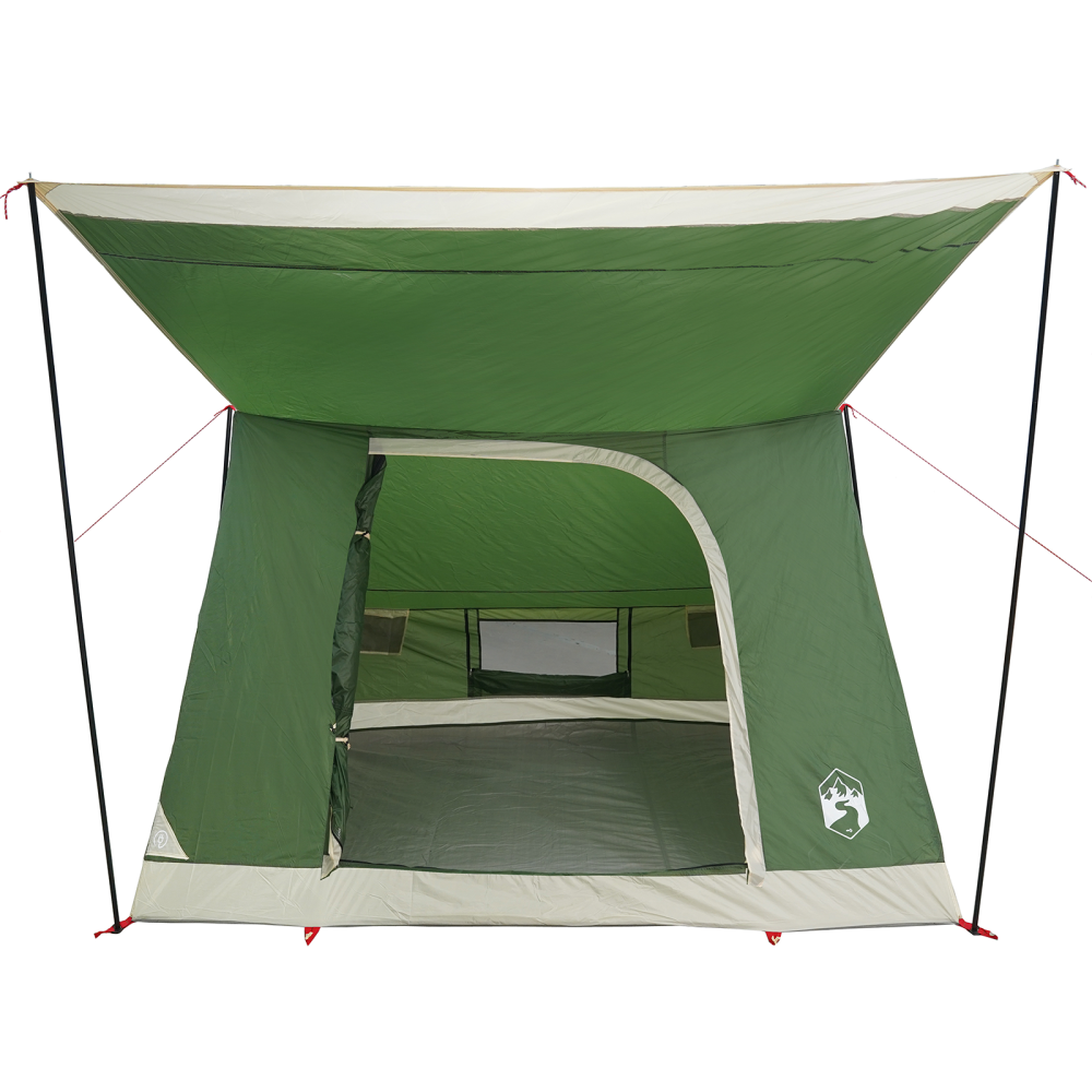 Produktbild för Campingtält med tak med lagring Grön 223 x 163 x 130 cm taffeta