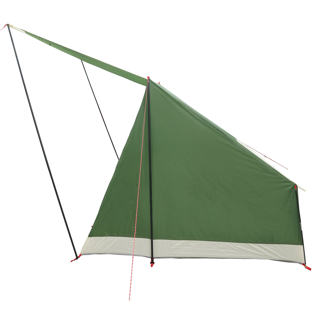 Produktbild för Campingtält med tak med lagring Grön 223 x 163 x 130 cm taffeta