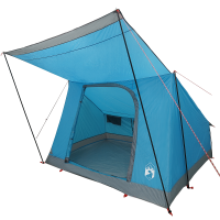 Produktbild för Campingtält med tak med lagring Blå 223 x 163 x 130 cm taffeta