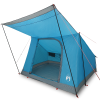 Produktbild för Campingtält med tak med lagring Blå 223 x 163 x 130 cm taffeta