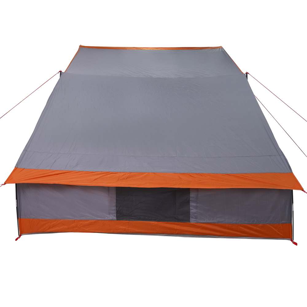 Produktbild för Campingtält med tak Grå och orange 223 x 163 x 130 cm taffeta