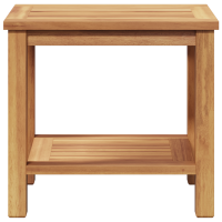 Produktbild för Kaffeebord med lagring Brun 50 x 35 x 45 cm Massivt teakträ