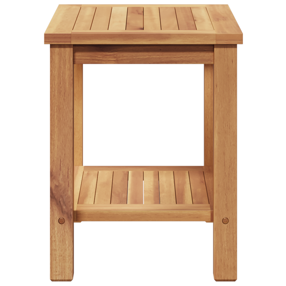 Produktbild för Kaffeebord med lagring Brun 50 x 35 x 45 cm Massivt teakträ