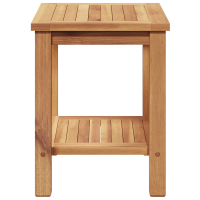 Produktbild för Kaffeebord med lagring Brun 50 x 35 x 45 cm Massivt teakträ