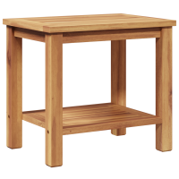 Produktbild för Kaffeebord med lagring Brun 50 x 35 x 45 cm Massivt teakträ