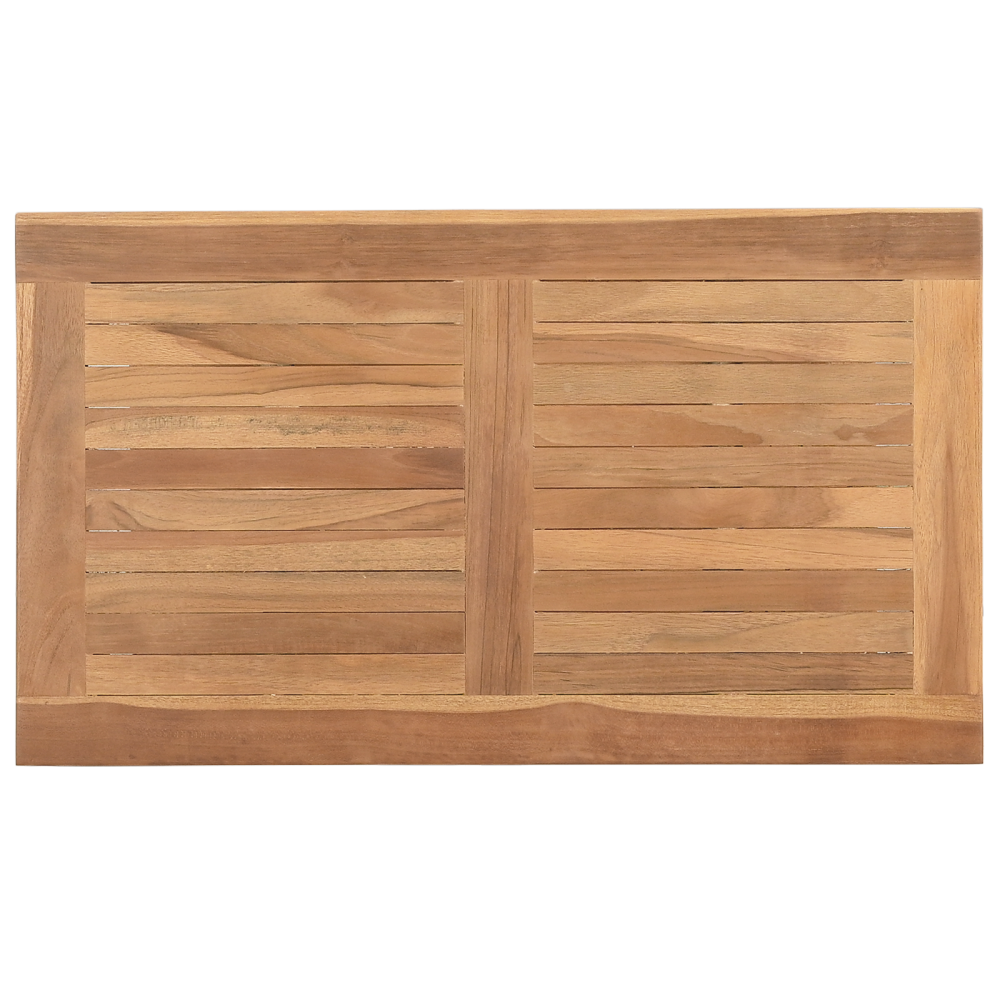 Produktbild för Kaffeebord med lagring Brun 70 x 40 x 45 cm Massivt teakträ
