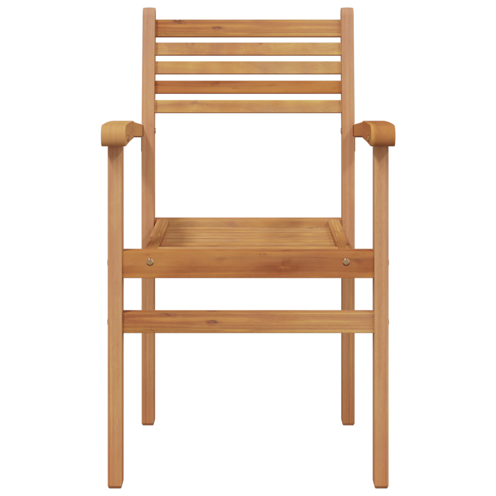 Produktbild för Stol 2 pcs Brun 56 x 55 x 90.5 cm Massivt teakträ