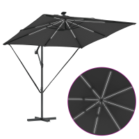 Produktbild för Parasoll Antracit 249 x 249 x 250 cm Polyester och aluminium