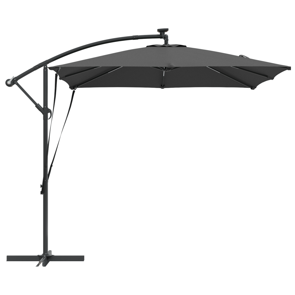 Produktbild för Parasoll Antracit 249 x 249 x 250 cm Polyester och aluminium